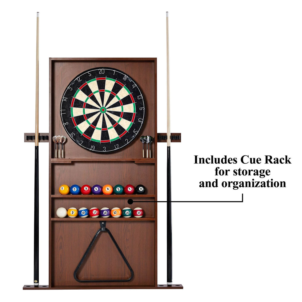 Barrington Billiards 90" Ball and Claw Leg Pool Table with Cue Rack D9928