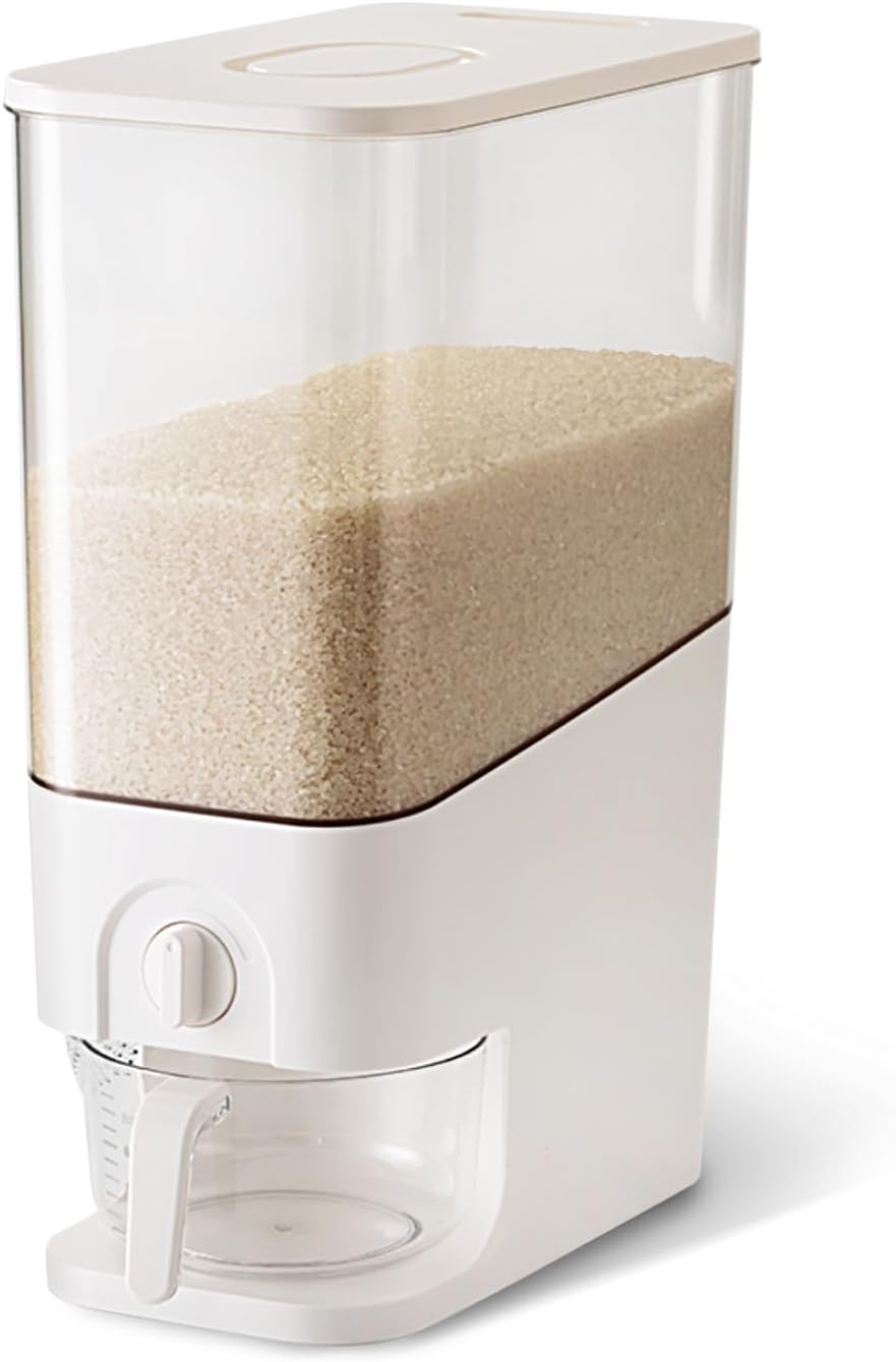 10L Rice Dispenser with Measuring Cup, Grain Storage Container H82067