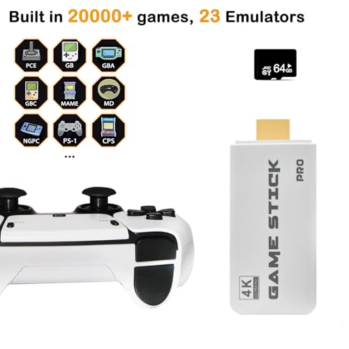 Wireless Retro Game Console with 4K HDMI & 2.4G Controller E937185