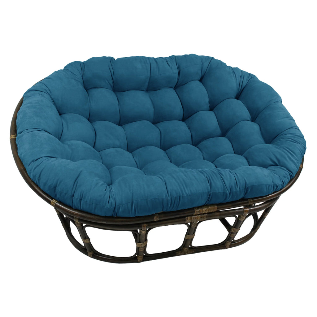 Blazing Needles Oversize Papasan Chair Micro Suede Cushion Green V57409