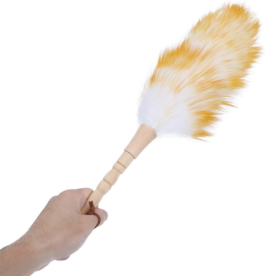 Soft Wool Duster with Wooden Handle for Household Cleaning W9302