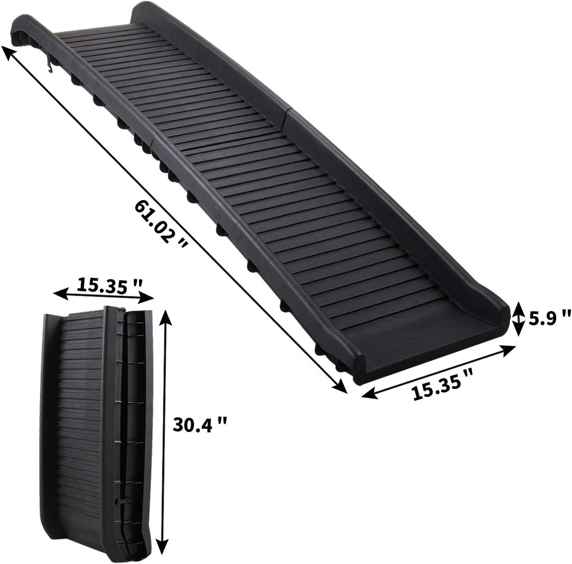 Heavy Duty Folding Dog Ramp for Large Dogs SUV Truck Car Pet Stairs Non-Slip Design q7m