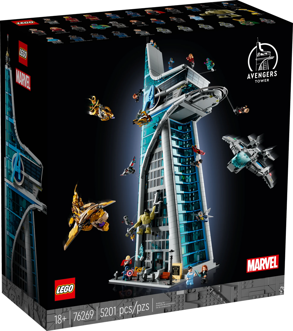 Marvel Avengers Tower Building Kit with 31 Figures and Movie Scenes 7q