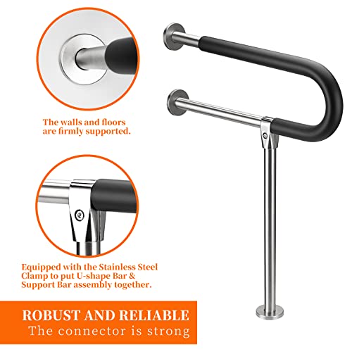 Bathroom Safety Grab Bar 23.6 Inch Stainless Steel Handrail Support7k