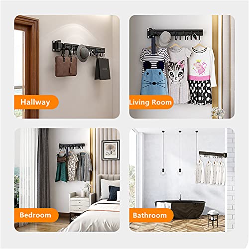 KK5 Clothes Hanger Aluminium Folding Wall Mounted Drying Rack B4991