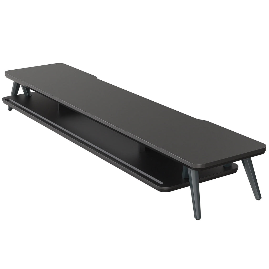 Monitor Stand Riser for 2 Monitors, 42.5 Inch Desk Shelf with Storage Organizer k7p
