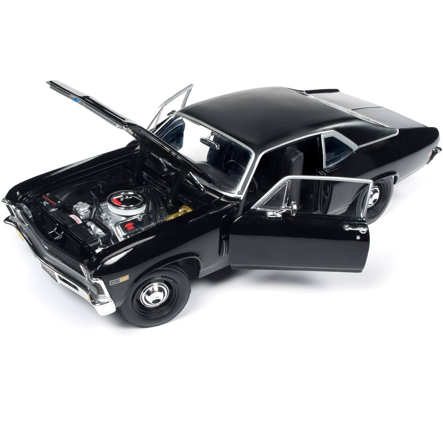 1969 Chevrolet Yenko Nova SS Gloss Black Matt Black Top Muscle Car k7