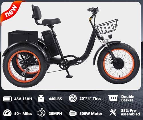 Electric Tricycle 3 Wheel Bike for Adults a7