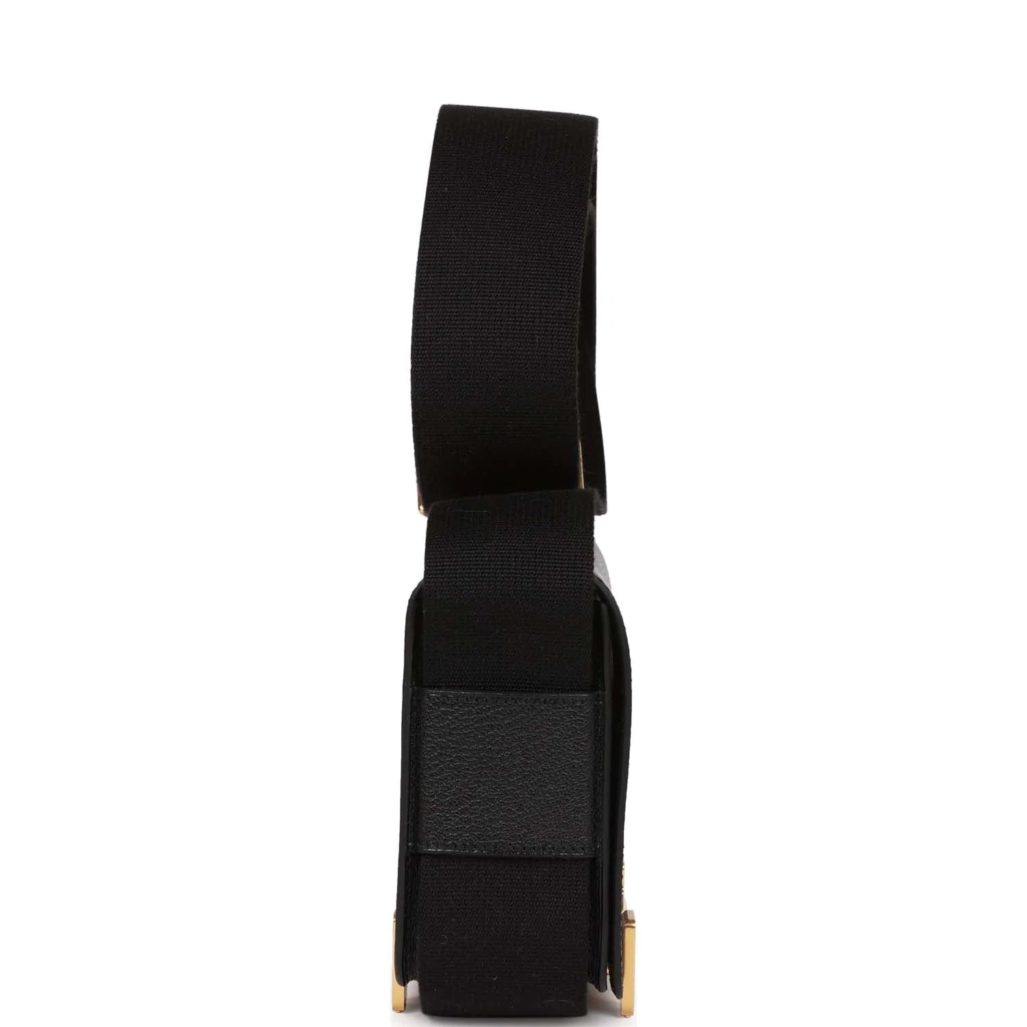 Black Chevre Gold Hardware Bag k7