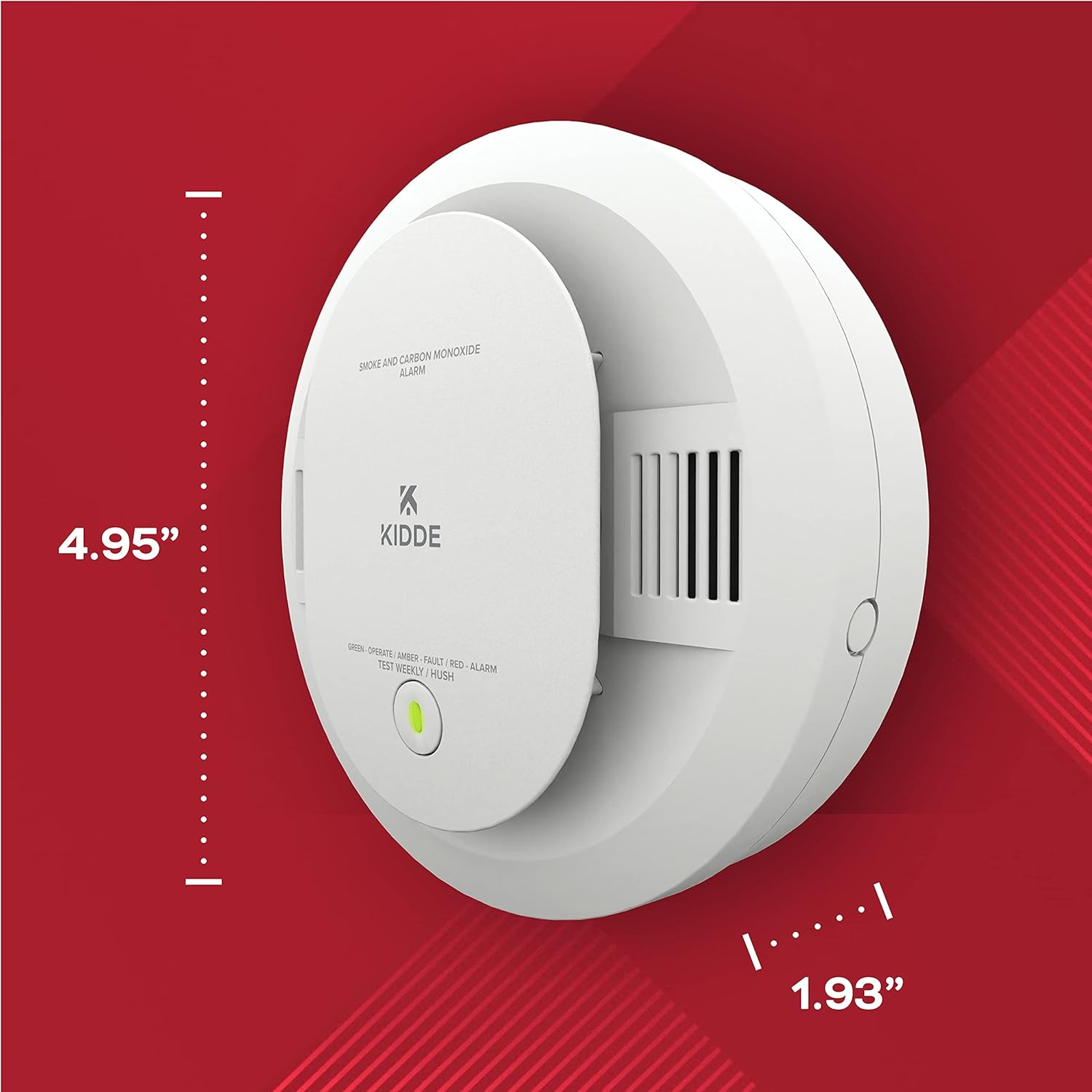 Kidde Smoke & Carbon Monoxide Detector, AA Battery Powered, 1 Pack B52263